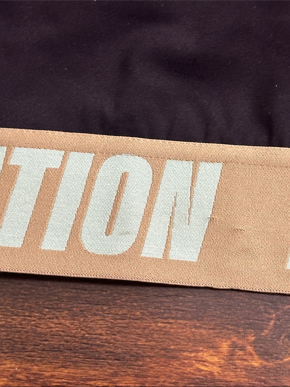🦋P.E Nation Black Crop Tank with Tan Branded Band and Light Blue Logo🖤💙 - Picture 7 of 8